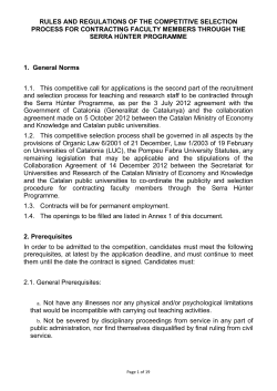 Rules and regulations