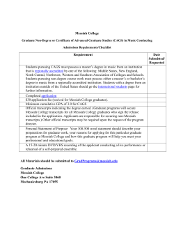Non-degree courses and Certificate in Advanced Graduate Studies (CAGS) in music conducting