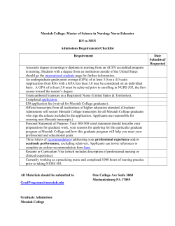 Master of Science in Nursing:RN-MSN