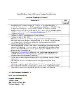 Master of Science in Nursing