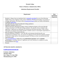 Master of Business Administration