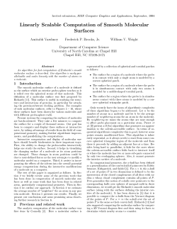 Linearly Scalable Computation of Smooth Molecular Surfaces