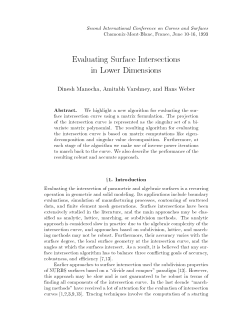 Evaluating Surface Intersections in Lower Dimensions