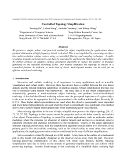 Controlled Topology Simplification