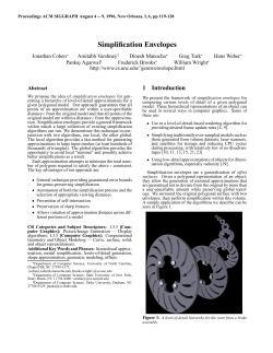 Simplification Envelopes