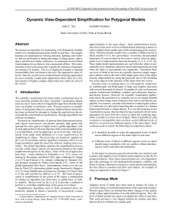 Dynamic View-Dependent Simplification for Polygonal Models