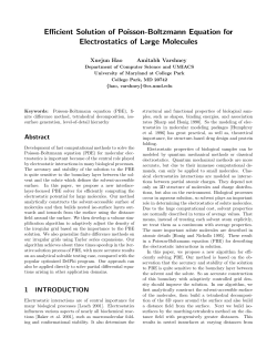 Efficient Solution of Poisson-Boltzmann Equation for Electrostatics of Large Molecules