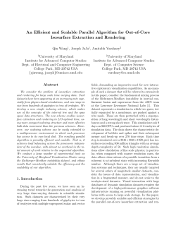 An Efficient and Scalable Parallel Algorithm for Out-of-Core Isosurface Extraction and Rendering
