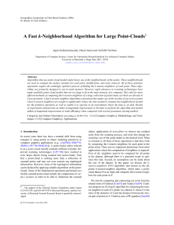 A Fast k-Neighborhood Algorithm for Large Point Clouds