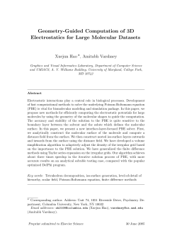 Geometry-guided Computation of 3D Electrostatics for Large Biomolecules