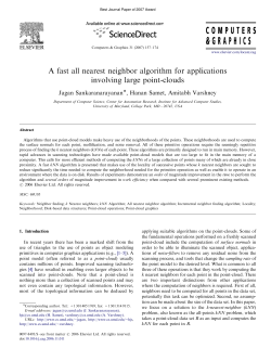 A Fast All-Nearest-Neighbor Algorithm for Applications Involving Large Point-Clouds