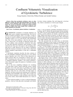 Confluent Volumetric Visualization of Gyrokinetic Turbulence