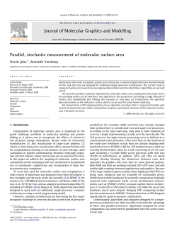 Parallel Stochastic Measurement of Molecular Surface Area
