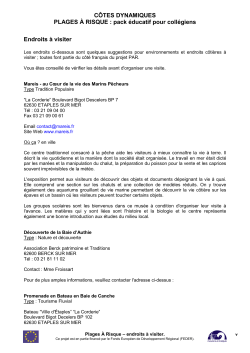 Places vister dans la zone fran aise de PAR