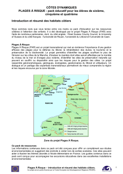 Introduction et r sum des habitats c tiers