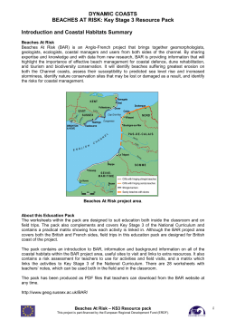 Introduction and Coastal Habitats Summary