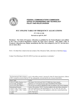 http://www.fcc.gov/oet/spectrum/table/fcctable.pdf