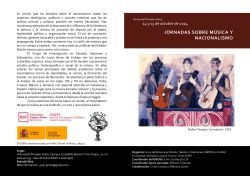 Jornades sobre M&uacute;sica i Nacionalisme