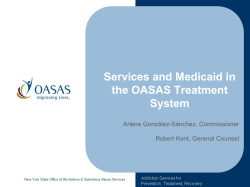 Presentation: What Constitutes Effective Treatment/Services? A. Gonzalez-Sanchez"