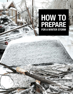 How to Prepare for a Winter Storm (FEMA)