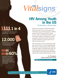 HIV Among Youth: Protecting a Generation