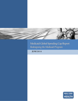 June 2014 Medicaid Global Cap Report