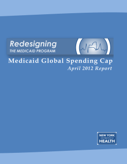 April 2012 Medicaid Global Cap Report