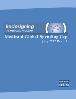 July 2012 Medicaid Global Cap Report