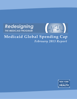 February 2013 Medicaid Global Cap Report