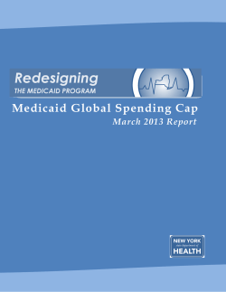 March 2013 Medicaid Global Cap Report