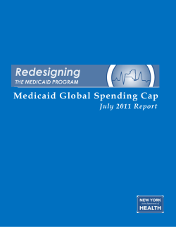 July 2011 Medicaid Global Cap Report