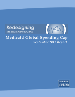 September 2011 Medicaid Global Cap Report