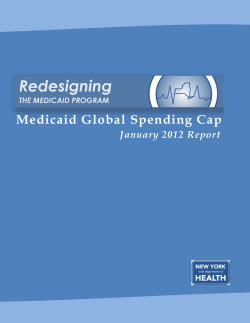 January 2012 Medicaid Global Cap Report