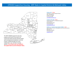 OPWDD Supportive Housing - MRT Beds in Capital District Mohawk Valley