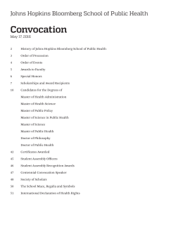 Convocation Brochure [PDF]
