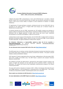 Agenda del col&middot;loqui
