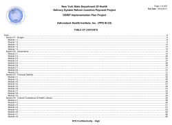 First Quarter Report