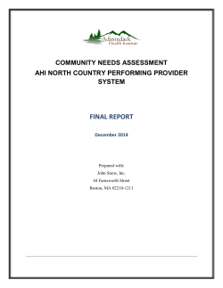 Community Need Assessment