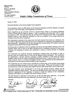 2003 Scope of Competition in Electric Markets in Texas