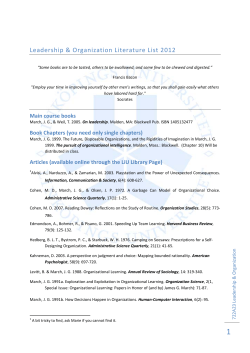 Literature List 2012 (pdf)