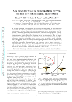 "On singularities in combination-driven models of technological innovation",