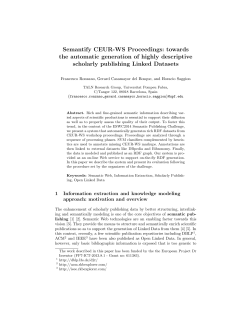 Semantify CEUR-WS Proceedings: towards the automatic generation of highly descriptive scholarly publishing Linked Datasets