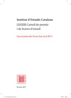 premis Sant Jordi de l'IEC 2014