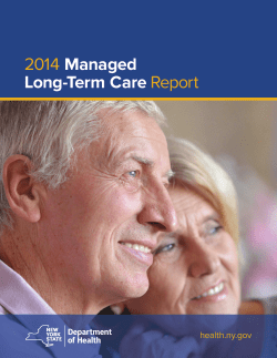 2014 Managed Long-Term Care Report