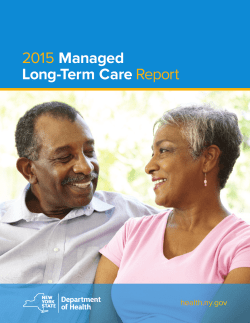 2015 Managed Long-Term Care Report
