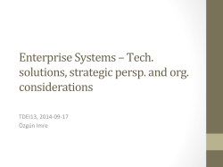 Slides - Tech Solutions session 2014 OI