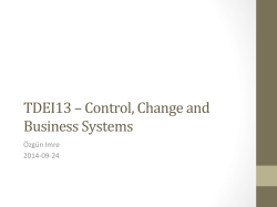 Slides - Change and Control 2014 OI