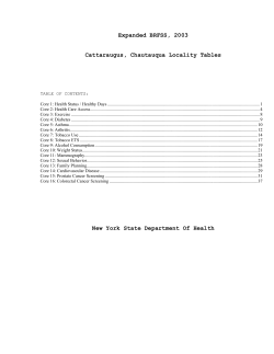 33. Cattaraugus, Chautauqua