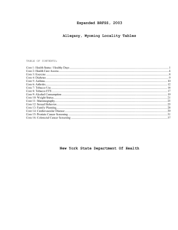 27. Allegany, Wyoming