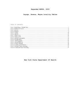 23. Seneca, Wayne, Cayuga